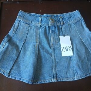 Zara Blue Denim Skirt